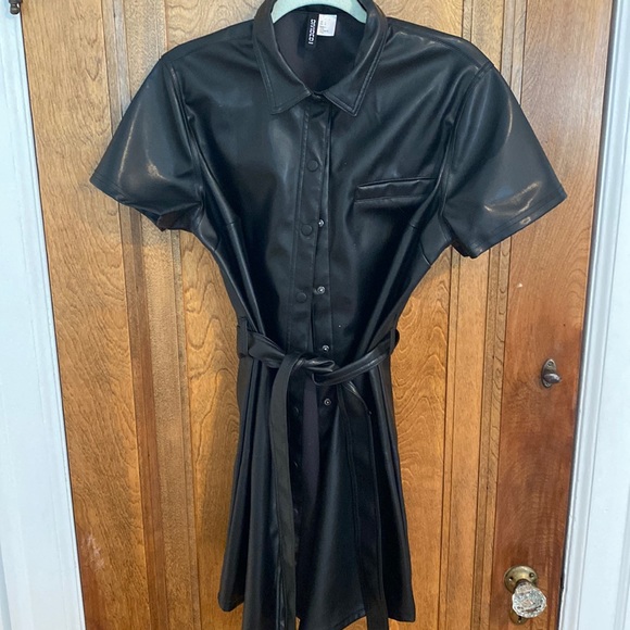 H&M Dresses & Skirts - Faux Leather Dress